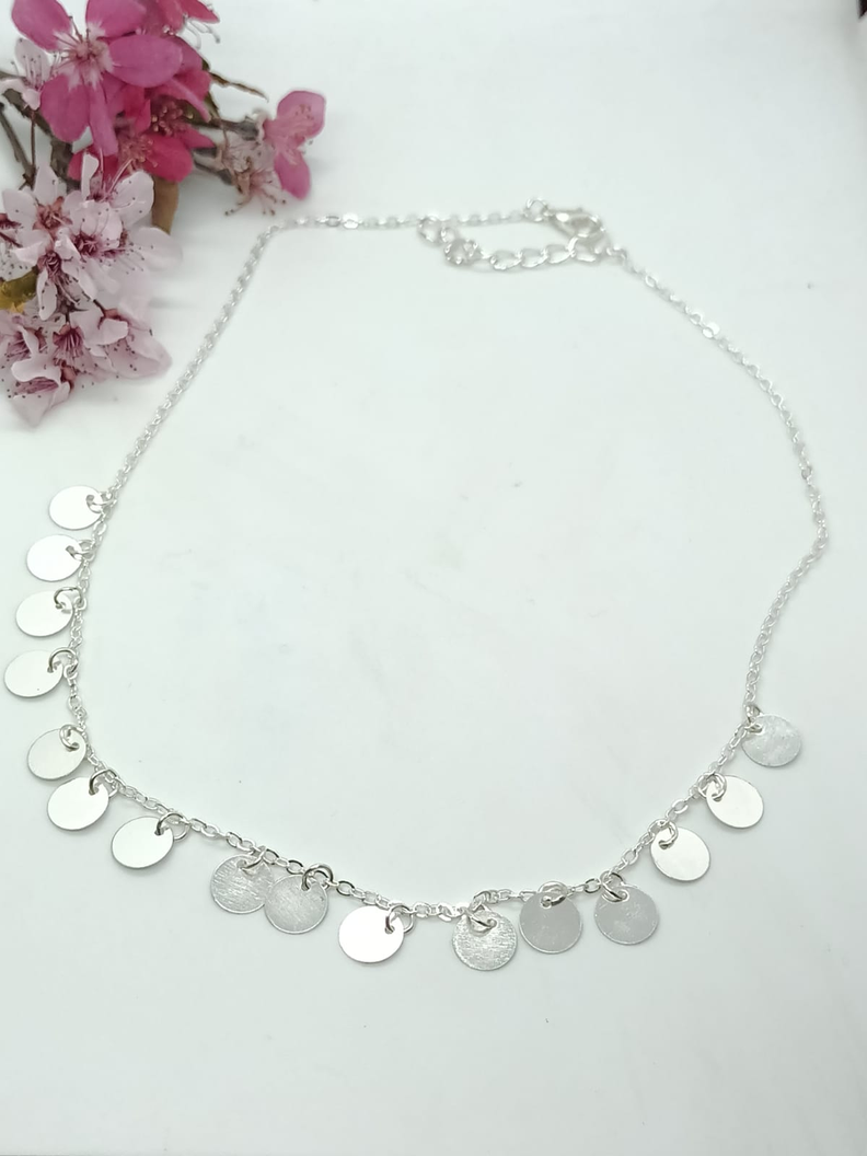 Gargantilla Monedas Colgante Choker Lentejuelas Gotico Love-4