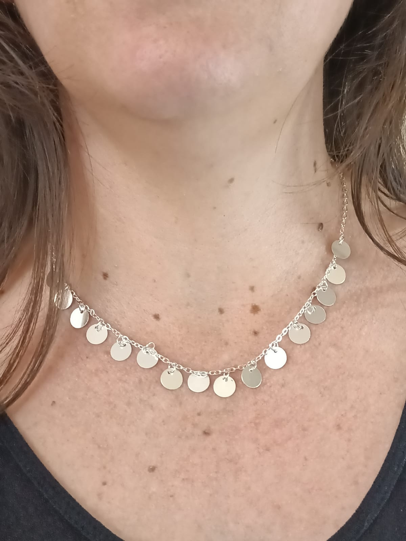 Gargantilla Monedas Colgante Choker Lentejuelas Gotico Love-1