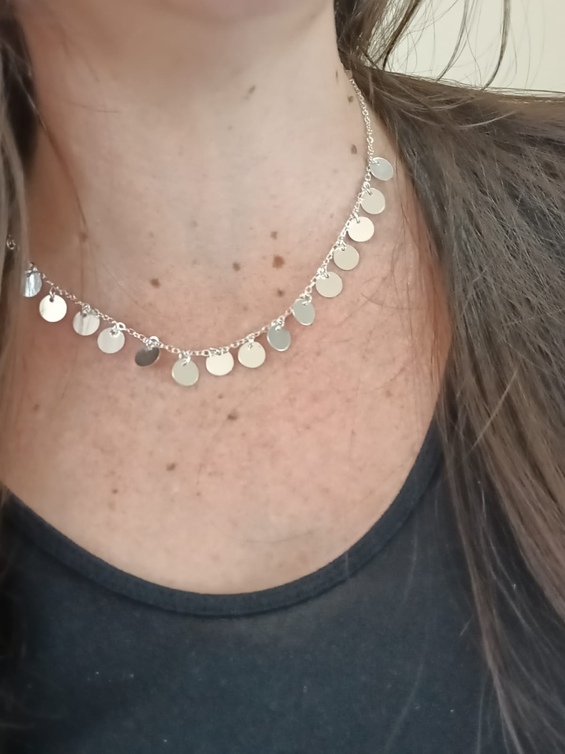 Gargantilla Monedas Colgante Choker Lentejuelas Gotico Love-2