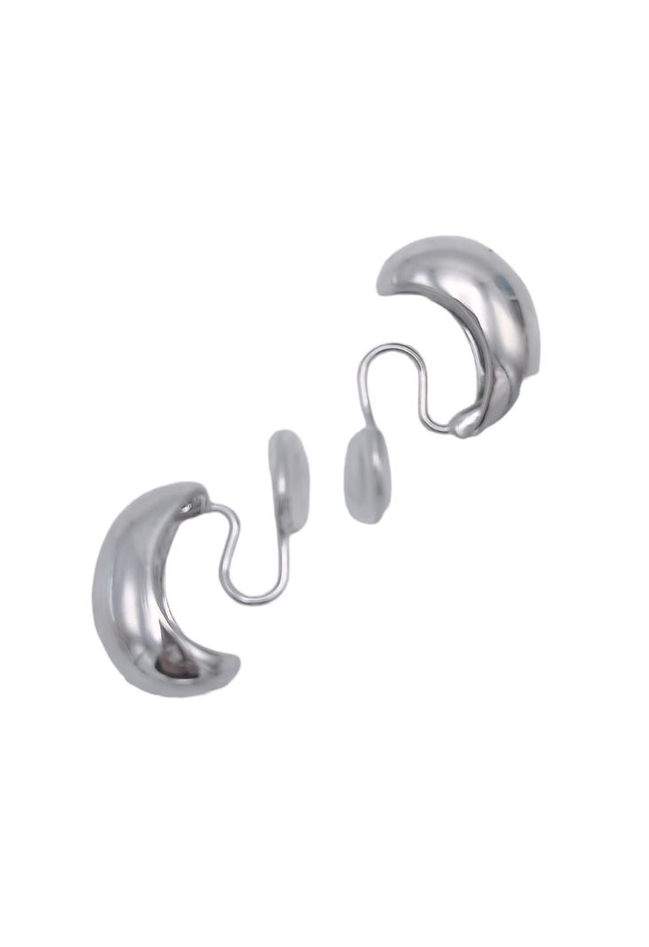 Aros Gota Huggies Chapado En Plata Earcuff Sin Perforación-7