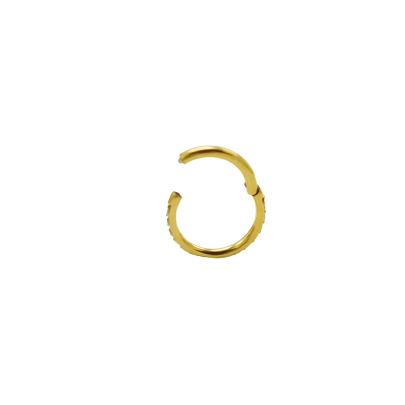 Piercing Emma Septum 8mm 16G Oreja Chapado En Oro Titanio Astm F136 Surtido