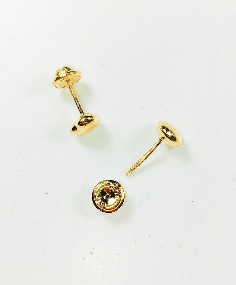 Aros corazón oro solido 18k abridor-7