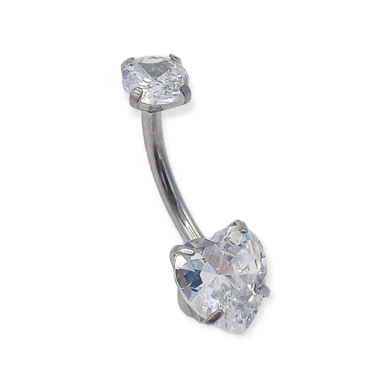 Piercing Ombligo G23 Titanio ASTM F136 Plata