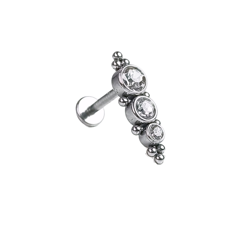 Piercing Tragus Conch Labret Modelo Crisálida Hipoalergénico Unidad