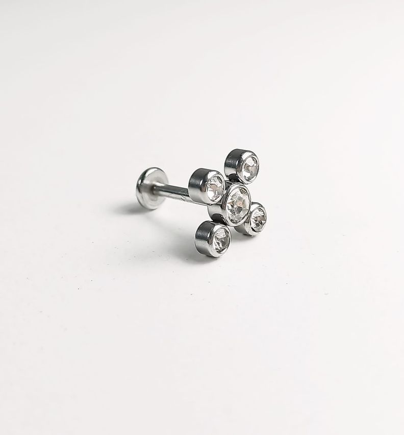 Piercing Punto Luz Tragus Conch Labret Modelo Dron Hipoalergénico Unidad-5