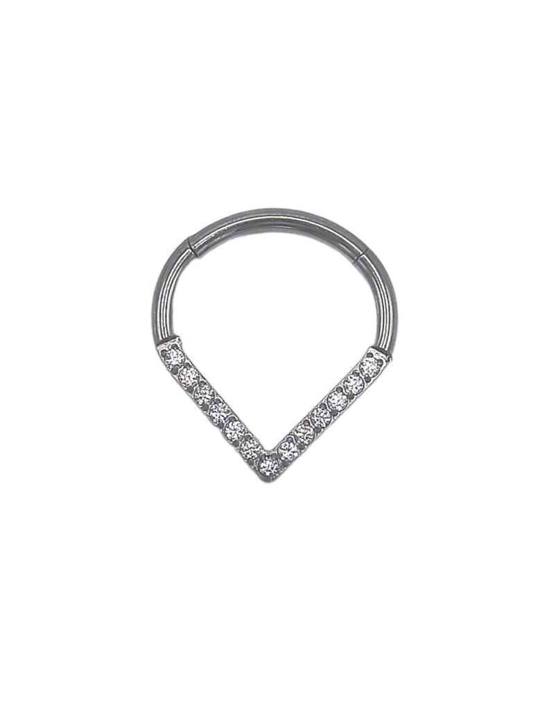 Piercing Septum Tragus F136 G23 Titanio Lagrima Circonio-1