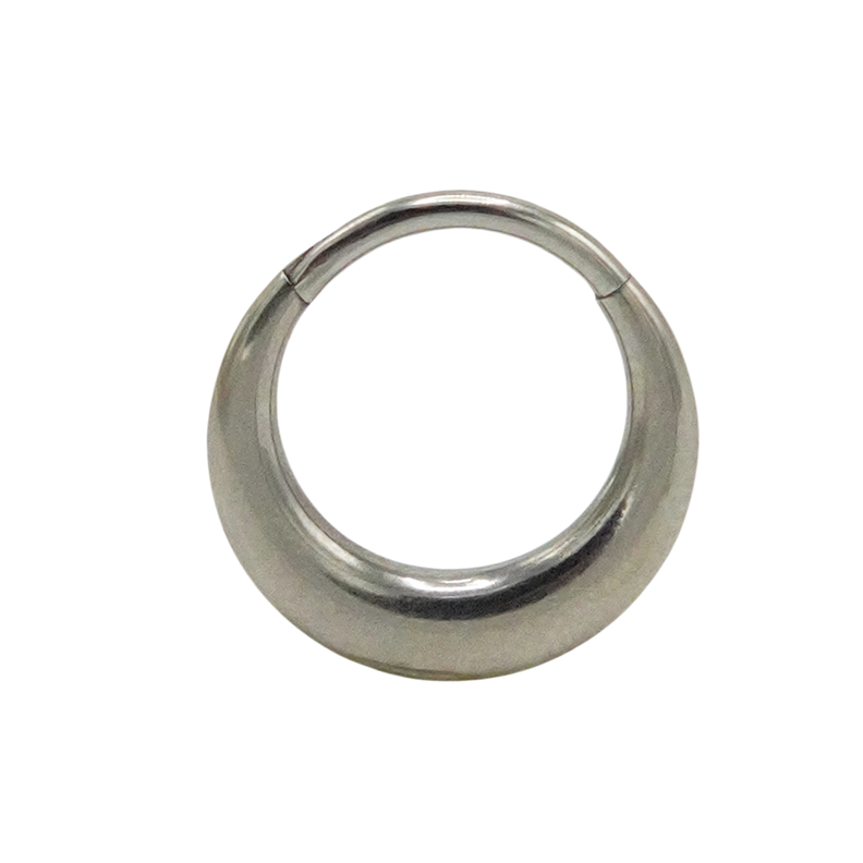 Piercing septum daith 10 mm titanio astm f136 chunky plateado-4