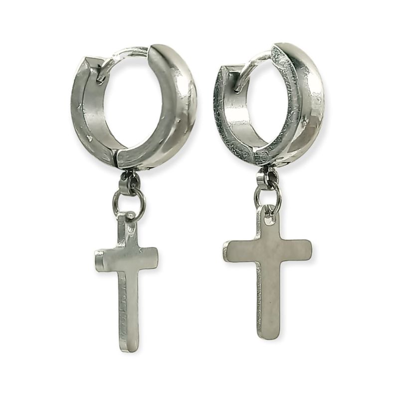 Pack De 2 Pares De Argollas Lisas Plateadas Helix Piercing-5