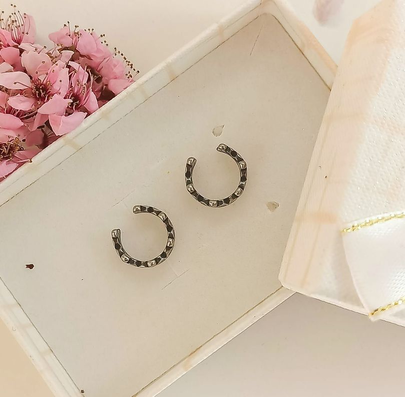 Aro Piercing Oreja Corona Ear Cuff Sin Perforacion Punk Moda-2