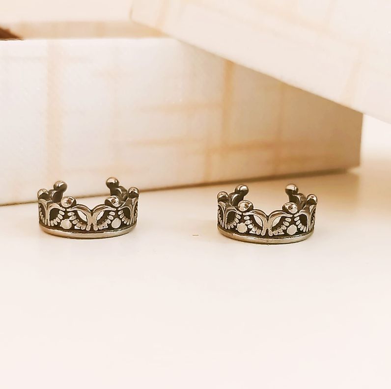 Aro Piercing Oreja Corona Ear Cuff Sin Perforacion Punk Moda-4