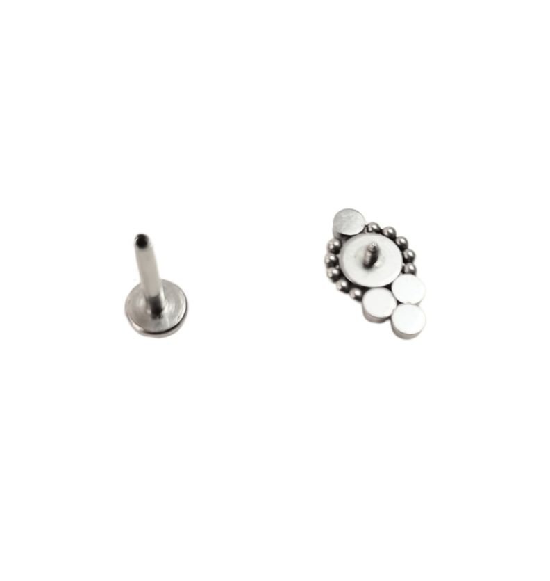Piercing Oreja Tragus Conch Labret Modelo Bindi a Hipoalergénico Unidad-5