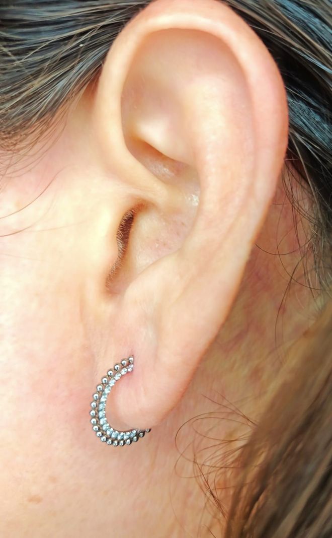 Piercing Septum Astm F136 G23 Acero Titanio Diadema Circonio-4