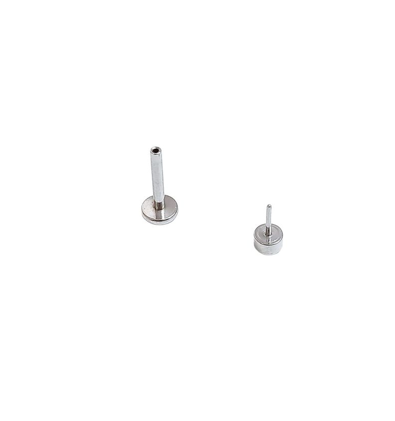 Set Piercing Modelo Fase Lunar Acero Quirúrgico Nostril Labret Luna Punto Luz-4