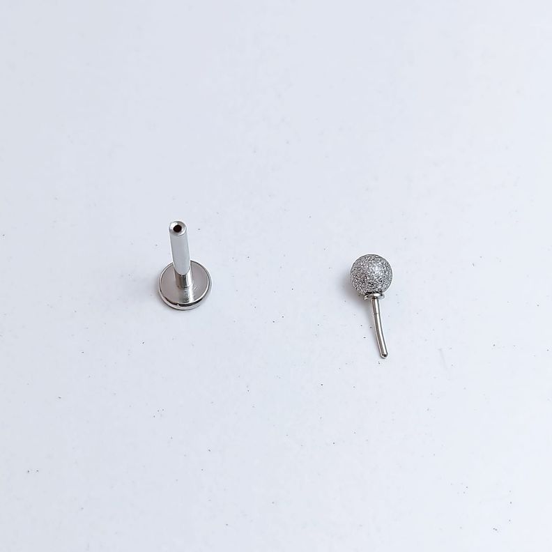 Set Piercing Modelo Nova Acero Quirúrgico Nostril Labret Punto Trepador-2