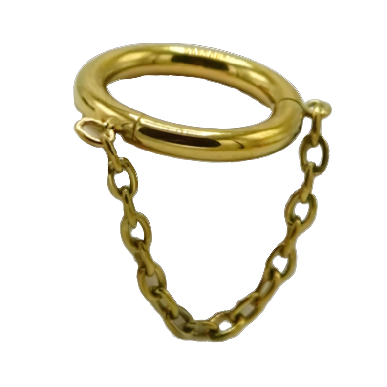 Piercing Septum 16g Astm F136 Titanio Chapado Oro-0