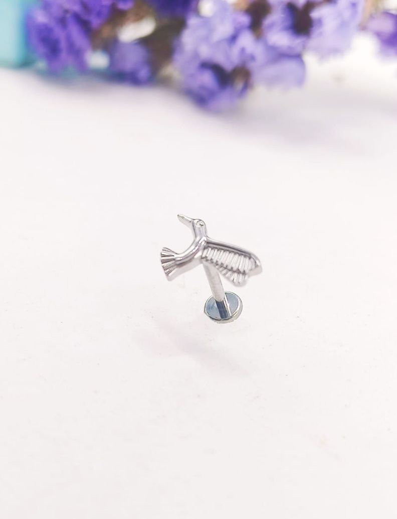 Piercing Labret Astm F136 G23 Acero Titanio Tragus Colibri-7