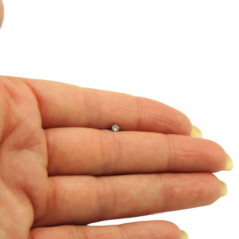 Piercing Nostril Tipo L Titanio Astm F136 20g 3mm Nariz-3