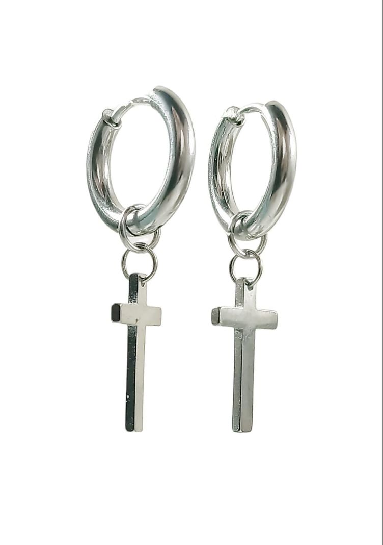 Pack 4 Pares Argollas Huggies Lisas Plateada Piercing Helix-5