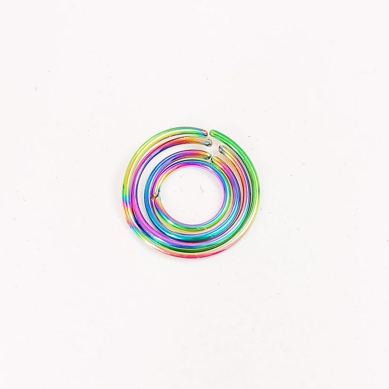 Set 4 Piercing ideal septum multicolor Aros Nostril Daith Tragus Helix Pack Punk-2