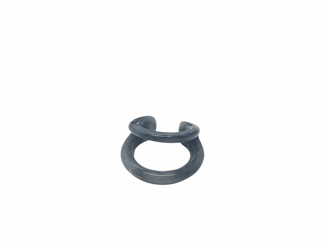 Piercing Oreja Earcuff Resina Colores Sin Perforación Punk azul-0