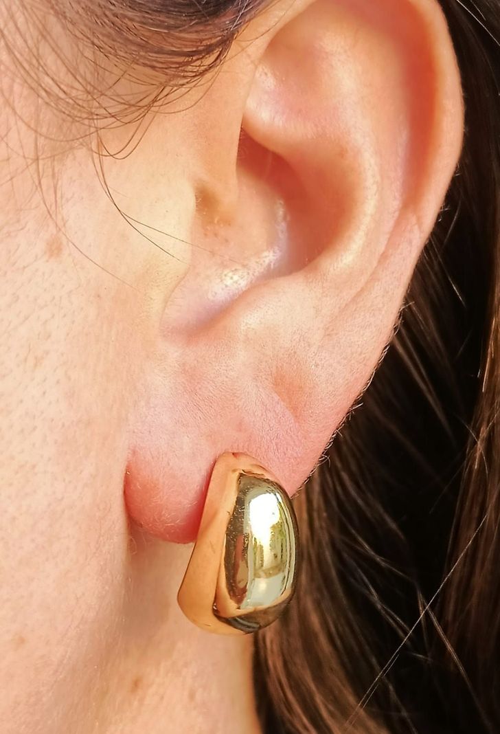 Aros Gota Huggies Chapado En Oro 18k Earcuff Sin Perforacion-2