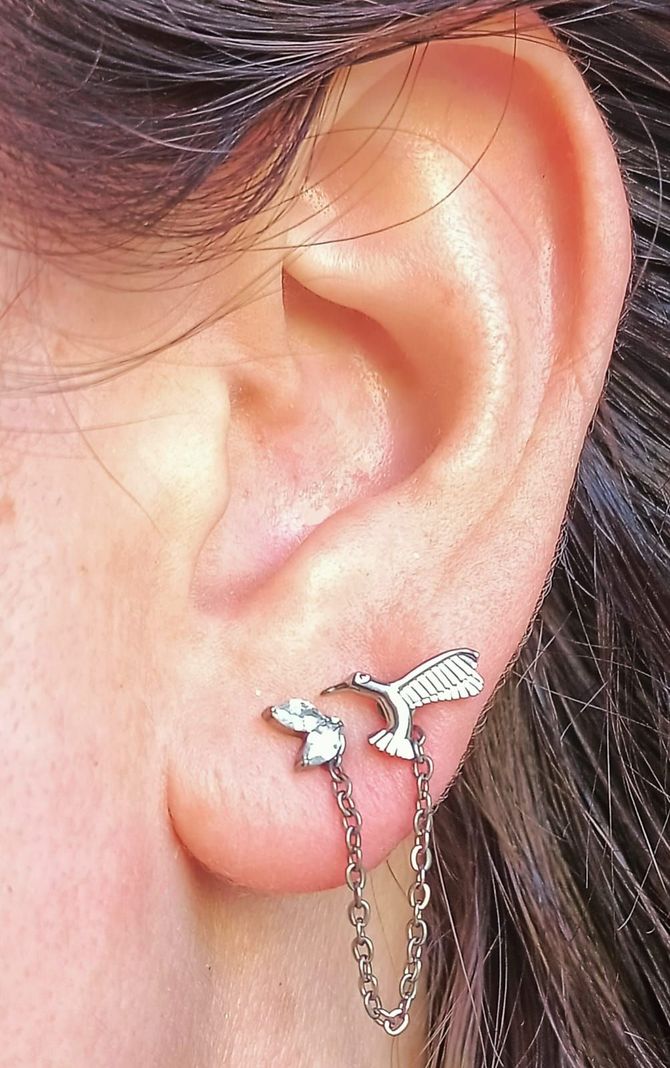 Piercing Puente Nasal 35mm Conectora F136 Titanio-3