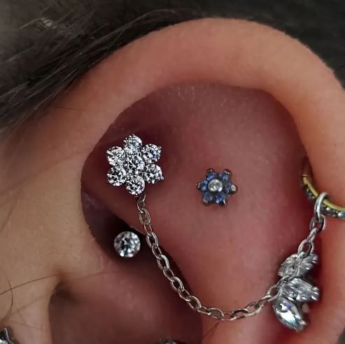 Piercing Puente Nasal 35mm Conectora F136 Titanio-4