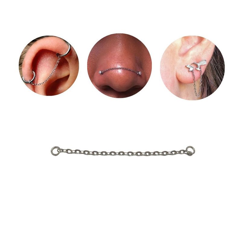 Piercing Puente Nasal 35mm Conectora F136 Titanio-1