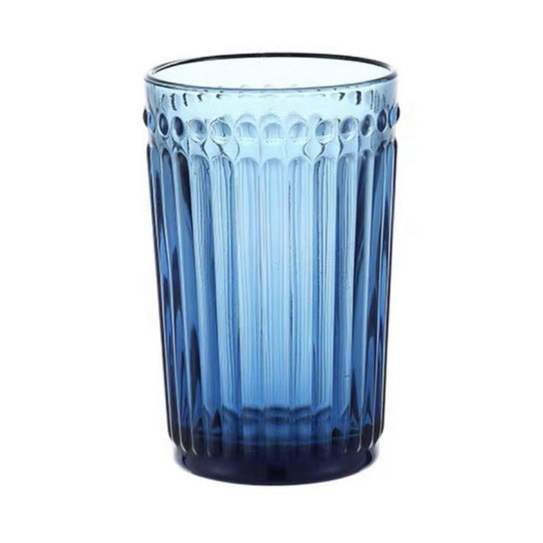 Set de 6 Vasos Azul Modelo Vertical-2
