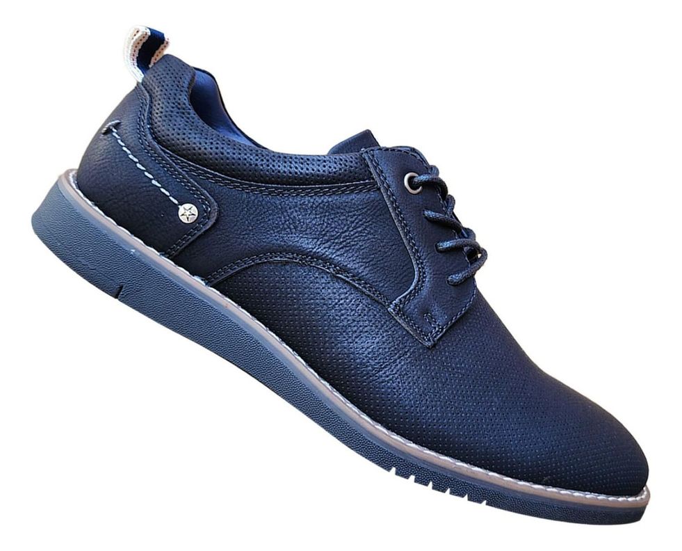 Zapato Casual Semi-formales De Caballero Comodos Negro 7431-0