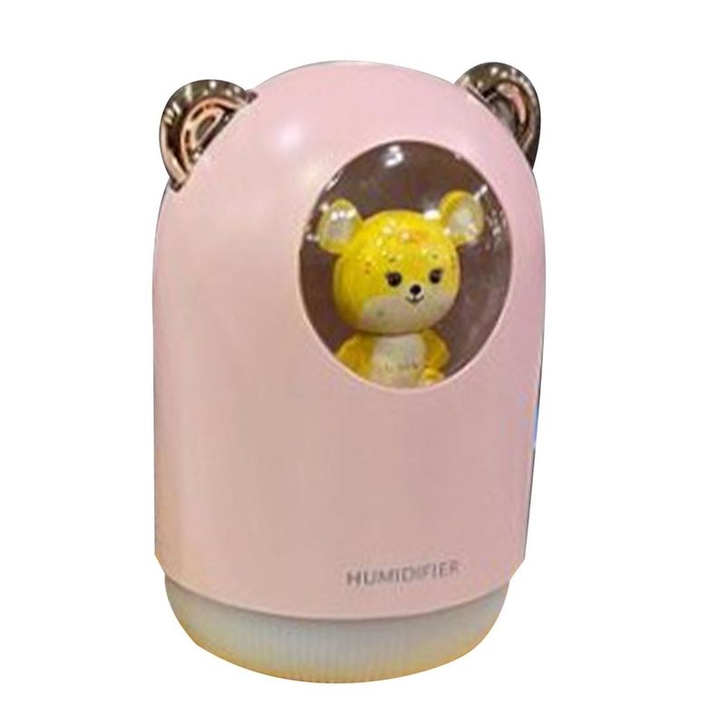 Difusor Humidificador De Aire Para Hogar- Oficina Rocket Color Rosado-0