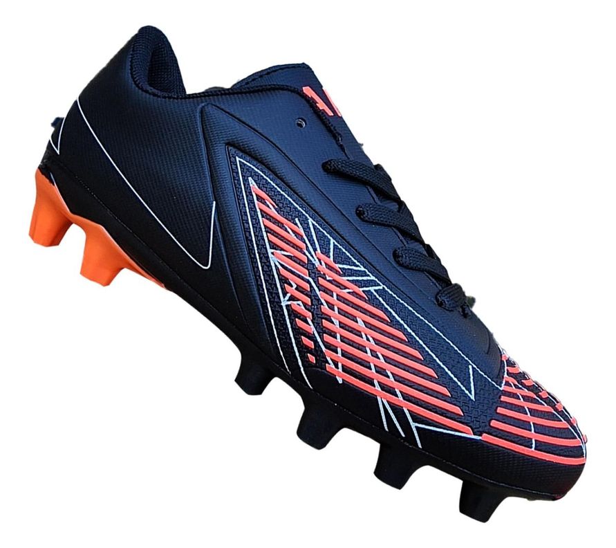 Zapato Futbol Adulto Full Grass Goleadores New Era Negro7283-0