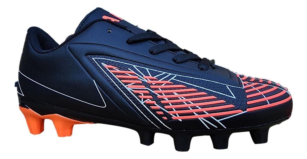Zapato Futbol Adulto Full Grass Goleadores New Era Negro7283-1