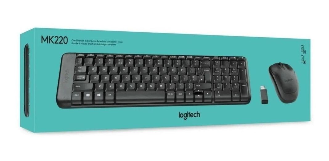 Logitech Mk220 - Teclado Inalámbrico Ratón Portátil-0