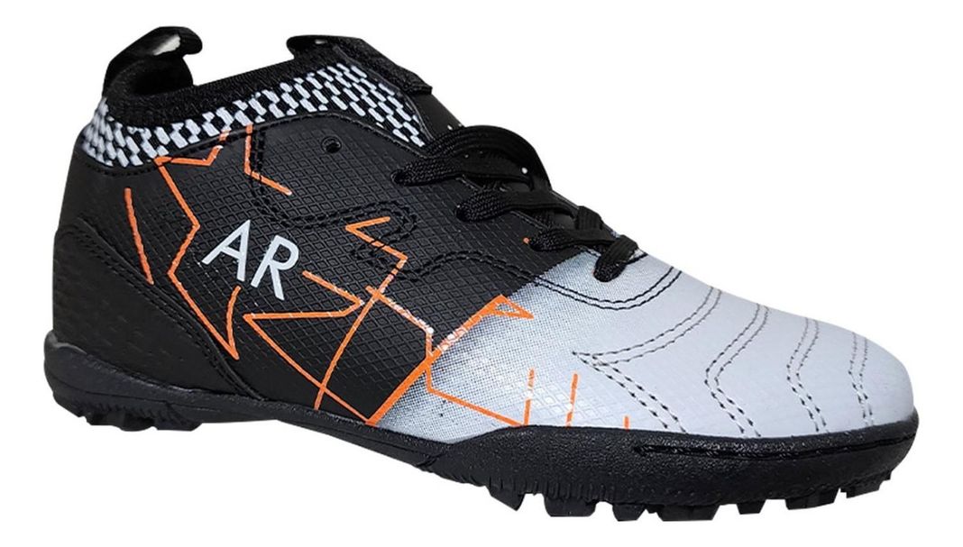 Zapatilla Baby Futbol Juvenil Niños Exotic Soccer Negro 7496-1