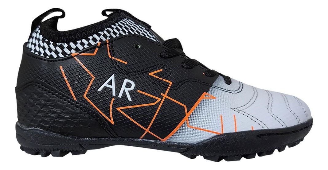 Zapatilla Baby Futbol Juvenil Niños Exotic Soccer Negro 7496-2