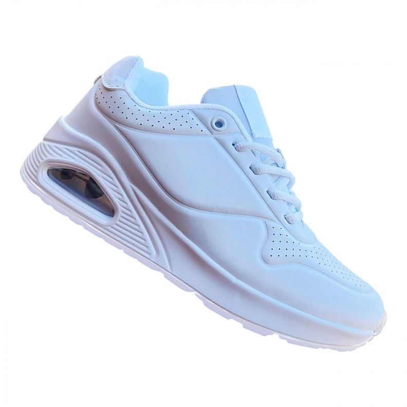 Zapatillas Blanca Mujer Air Running Deportivas - 7106-0