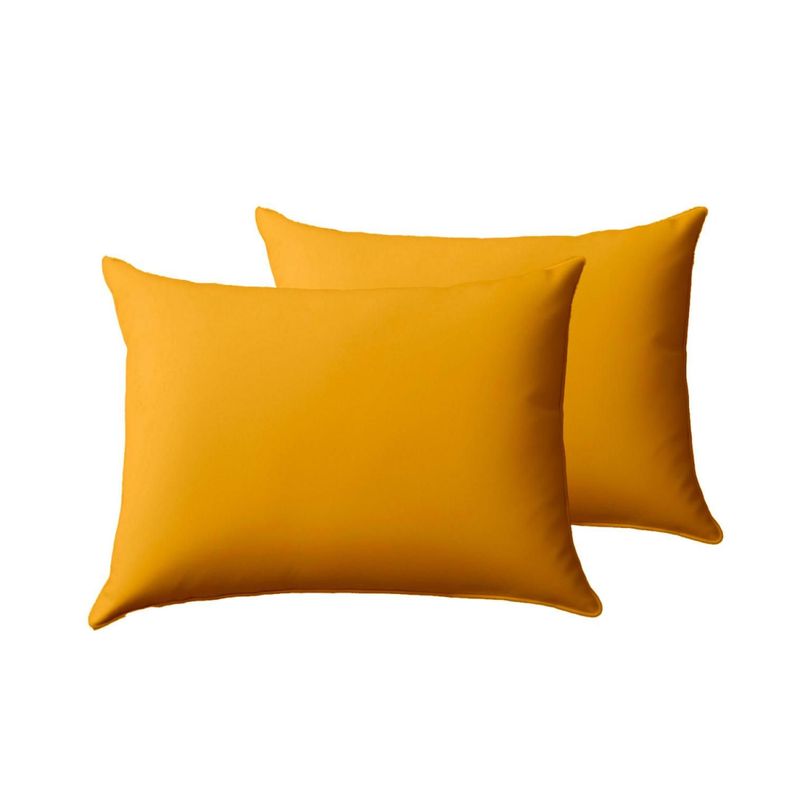 Pack de Almohada 70x40 cm Comodidad para un Sueño Reparador Mostaza-0