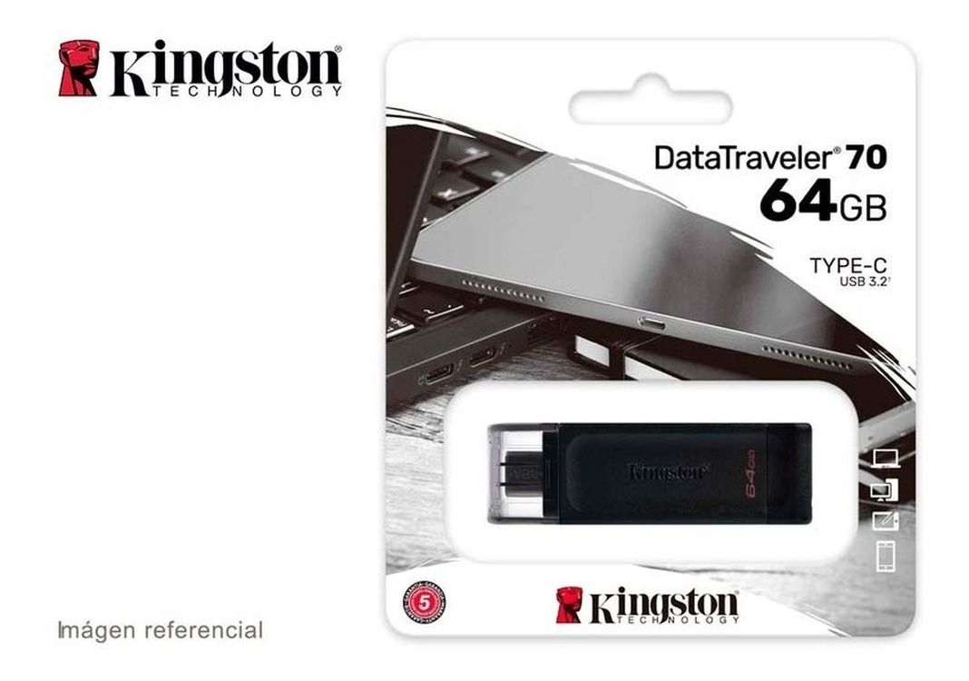 Pendrive Kingston 64gb Datatraveler 70 Type-c-1