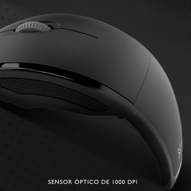 Mouse Klip Xtreme inalámbrico plegable 3B KMW-375 KMW-375BK Gris-4