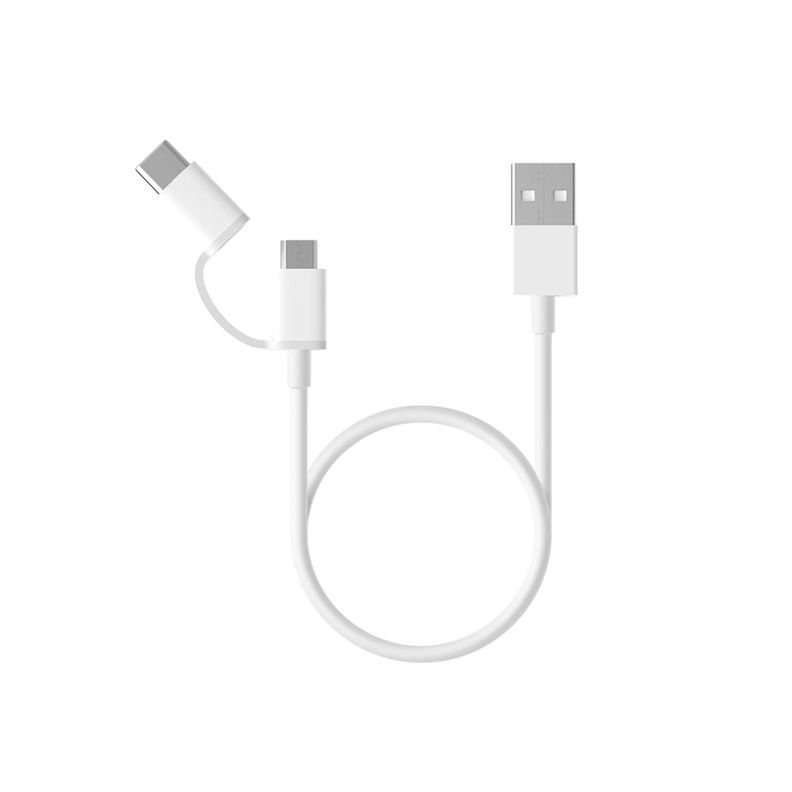 Xiaomi Mi 2-in-1 USB cable kit - 2.4 A - 1 m - white-0