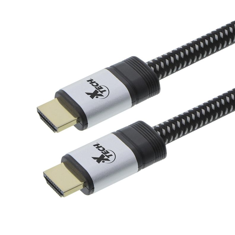 Cable Trenzado HDMI Alta Veloc 1,8Mts en Blister Xtech XTC-626 Negro-0