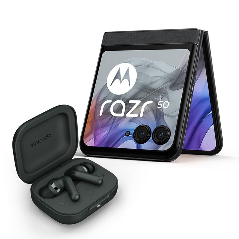 Motorola Razr 50 Gris carbon 12+512GB + Motobuds+-0