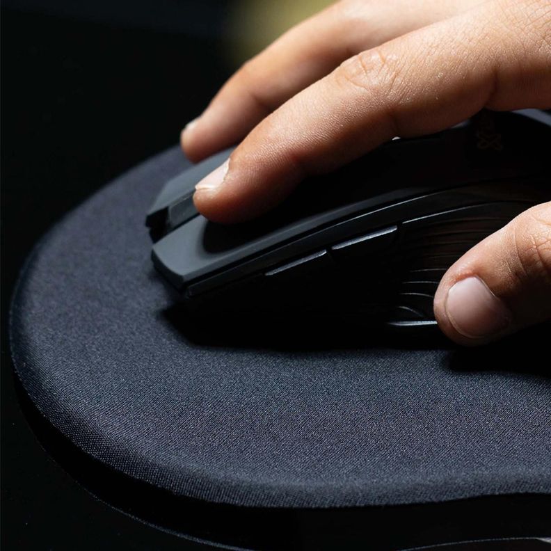MousePad Ergonómico con Gel KlipXtreme KMP-100B Negro-4