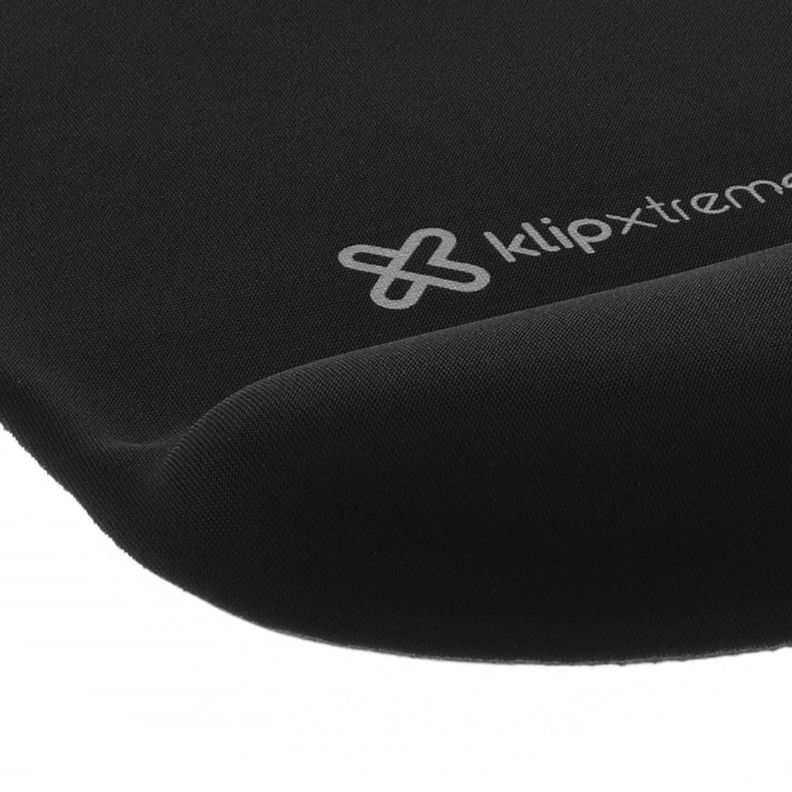 MousePad Ergonómico con Gel KlipXtreme KMP-100B Negro-1