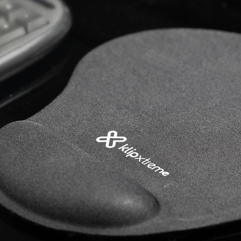 MousePad Ergonómico con Gel KlipXtreme KMP-100B Negro-3