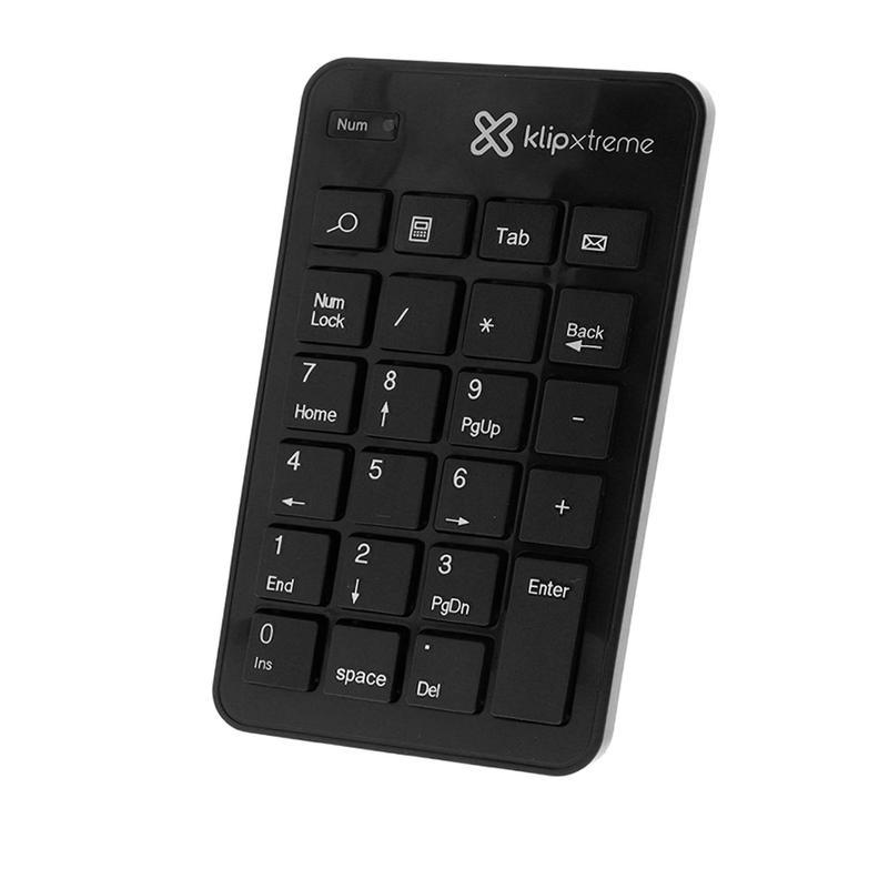 Teclado Numérico Inalámbrico KlipXtreme KNP-110 Negro-0