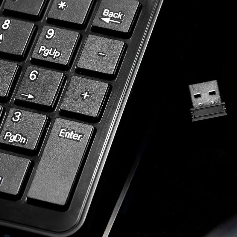 Teclado Numérico Inalámbrico KlipXtreme KNP-110 Negro-5