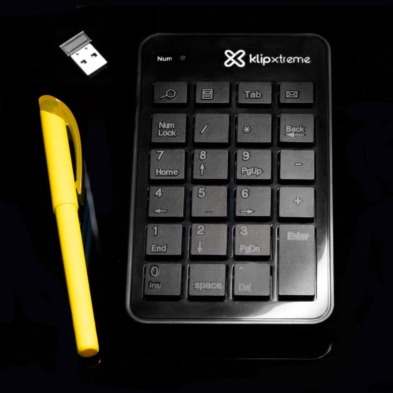 Teclado Numérico Inalámbrico KlipXtreme KNP-110 Negro-7