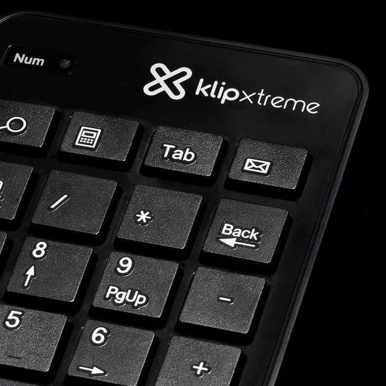 Teclado Numérico Inalámbrico KlipXtreme KNP-110 Negro-8